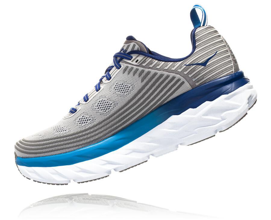 Hoka One One Hardloopschoenen Heren - Bondi 6 - Grijs - AC9178620